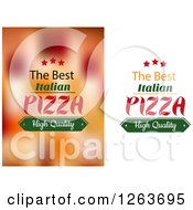 Clipart Of Pizza Text Royalty Free Vector Illustration