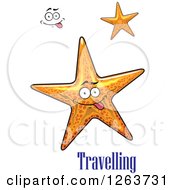 Clipart Of Orange Starfish Royalty Free Vector Illustration