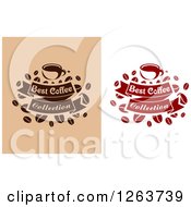 Clipart Of Best Coffee Designs Royalty Free Vector Illustration