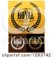 Clipart Of Royal Luxury Designs Royalty Free Vector Illustration