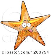 Poster, Art Print Of Orange Goofy Starfish