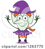 Poster, Art Print Of Halloween Witch Being Mischievous