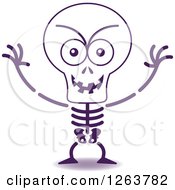 Poster, Art Print Of Halloween Skeleton Being Scary