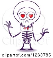 Poster, Art Print Of Halloween Skeleton In Love