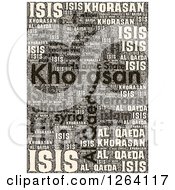 Grungy Khorasan Isis And Al Qaeda Word Collage