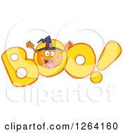 Poster, Art Print Of Witch Pumpkin Character Scaring In Boo