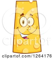 Happy Cheese Wedge Character by Hit Toon