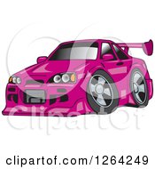Pink Nissan Skyline Gt-R Sports Car