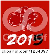 Year 2015 Sheep Chinese Zodiac Design