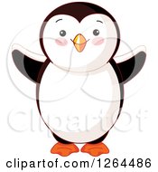 Poster, Art Print Of Cute Welcoming Penguin