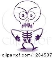 Poster, Art Print Of Furious Halloween Skeleton