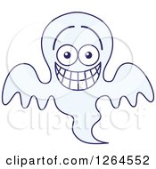 Poster, Art Print Of Halloween Ghost Grinning From Embarrassment