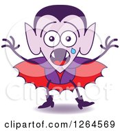 Poster, Art Print Of Scared Halloween Dracula Vampire Crying