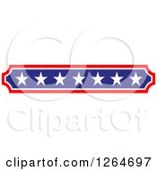 Clipart Of A Vertical Patriotic American Stars Border Royalty Free Vector Illustration by Vector Tradition SM