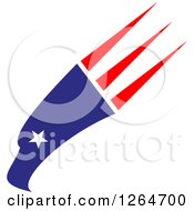 Clipart Of A Patriotic American Eagle Head Royalty Free Vector Illustration by Vector Tradition SM