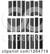 Clipart Of Tire Tread Marks Royalty Free Vector Illustration