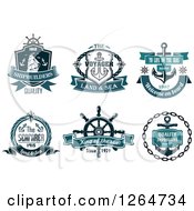 Clipart Of Nautical Designs Royalty Free Vector Illustration