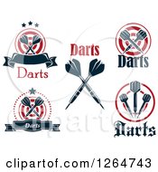Clipart Of Throwing Darts Designs Royalty Free Vector Illustration