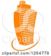 Poster, Art Print Of Tall Orange City Skyscraper Highrise Building