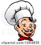 Clipart Of A Happy Male Chef Face Royalty Free Vector Illustration