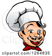 Poster, Art Print Of Happy Male Chef Face