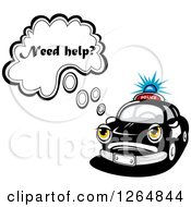 Poster, Art Print Of Police Car Asking If You Need Help