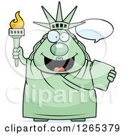 Poster, Art Print Of Chubby Statue Of Liberty Talking