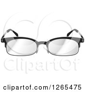 Clipart Of A Pair Of Eyeglasses Royalty Free Vector Illustration