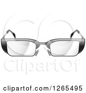 Clipart Of A Pair Of Eyeglasses Royalty Free Vector Illustration