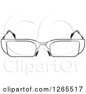 Poster, Art Print Of Black And White Pair Of Eyeglasses