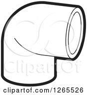 Poster, Art Print Of Black And White Pvc Pipe Joint
