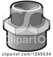Clipart Of A Pvc Pipe Joint Royalty Free Vector Illustration