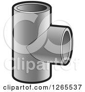 Clipart Of A Pvc Pipe Joint Royalty Free Vector Illustration by Lal Perera