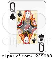 Poster, Art Print Of Queen Of Clubs Playing Card