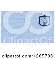 Clipart Of A Male Painter Business Card Design Royalty Free Illustration