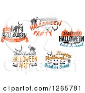 Clipart Of Halloween Designs Royalty Free Vector Illustration