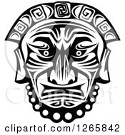 Poster, Art Print Of Black And White Tribal Mask