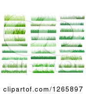 Clipart Of Green Grass Borders Royalty Free Vector Illustration