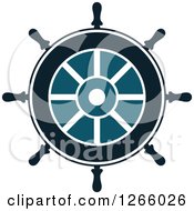 Poster, Art Print Of Nautical Helm Ship Steering Wheel