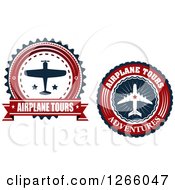 Clipart Of Airplane Tour Designs Royalty Free Vector Illustration