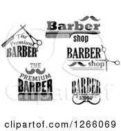 Poster, Art Print Of Black And White Barber Shop Designs