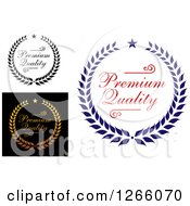 Clipart Of Premium Quality Designs Royalty Free Vector Illustration