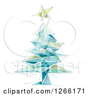 Poster, Art Print Of Geometric Christmas Tree And Star