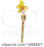 Clipart Of A Tiki Torch Royalty Free Vector Illustration by BNP Design Studio