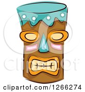 Clipart Of A Tiki Royalty Free Vector Illustration