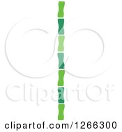 Clipart Of A Border Of Green Bamboo Royalty Free Vector Illustration