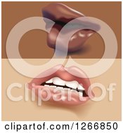 Clipart Of Feminine Lips And Mouths Royalty Free Vector Illustration