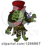 Clipart Of A Water Goblin Royalty Free Vector Illustration by dero