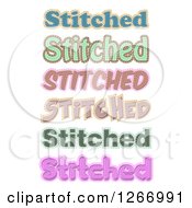 Poster, Art Print Of Stitch Text Designs