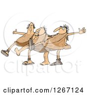 Poster, Art Print Of Cavemen Dancing The Can Can